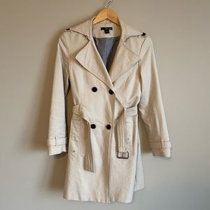 Willi Smith Cream Trench Coat